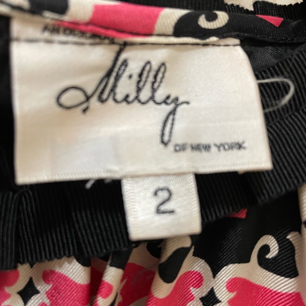 MILLY size 2 Dress 100% SILK - Picture 2 of 9